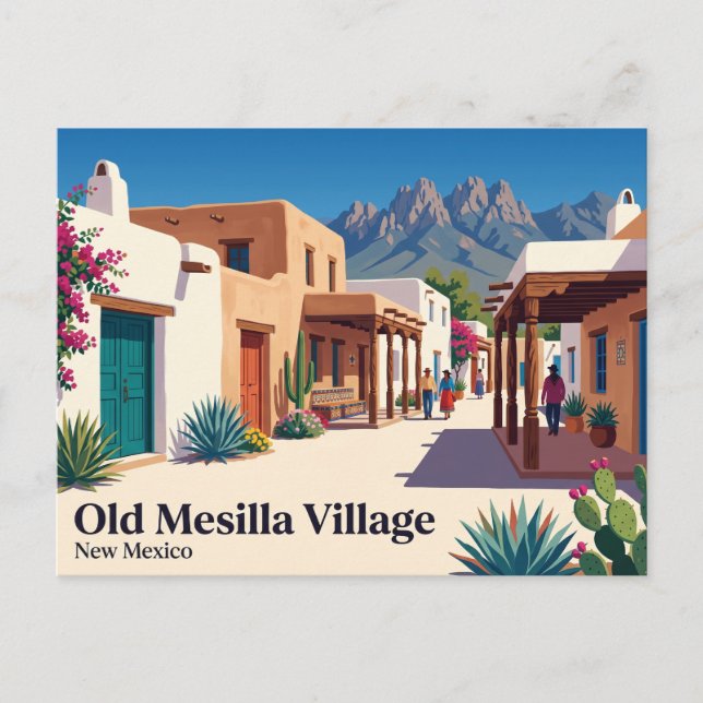 Cartão Postal Vila Old Mesilla EUA (Frente)