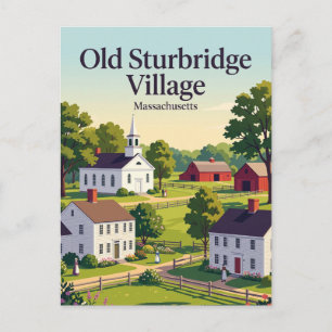 Cartão Postal Vila Old Sturbridge Massachusetts