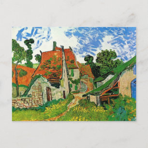 Cartão Postal Vila Street em Auvers por Vincent Van Gogh