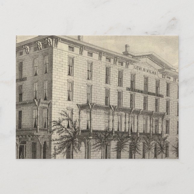 Cartão Postal Vilas House, Madison, Wis (Frente)