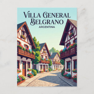 Cartão Postal Villa General Belgrano Argentina
