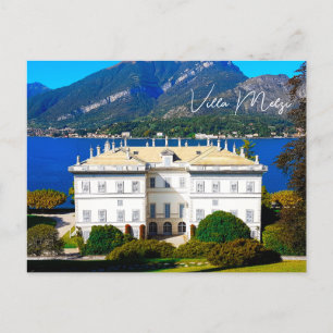 Cartão Postal Villa Melzi Bellagio Lake Como Itália