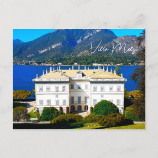 Cartão Postal Villa Melzi Bellagio Lake Como Itália