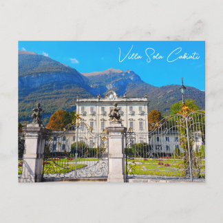 Cartão Postal Villa Sola Cabiati Tremezzo Lake Como Itália