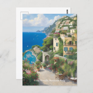 Cartão Postal Villa Treville Positano Itália