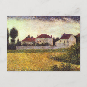 Cartão Postal Ville d'Avray, as casas brancas de Georges Seurat
