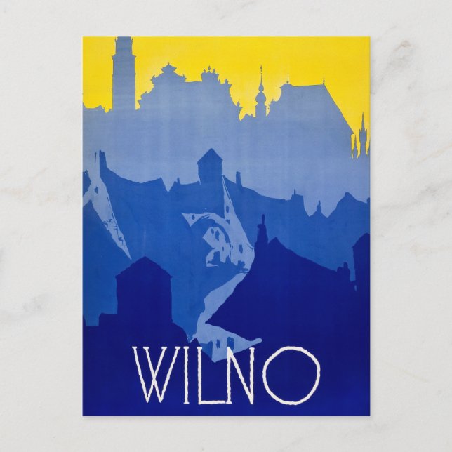 Cartão Postal Vilnus, Lituânia, (Frente)