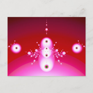 Cartão Postal Vimos Em Paz Aliens Abstrato