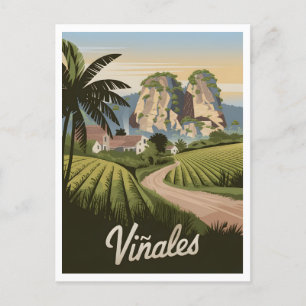 Cartão Postal Viñales Cuba Vintage