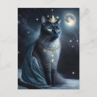 Cartão Postal Vinatge Royal Cat