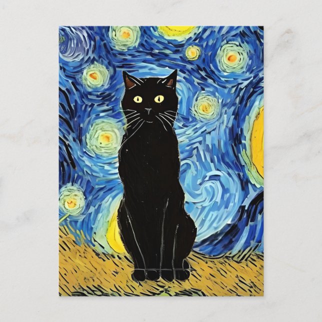 Cartão Postal Vincent Cat Gogh (Frente)