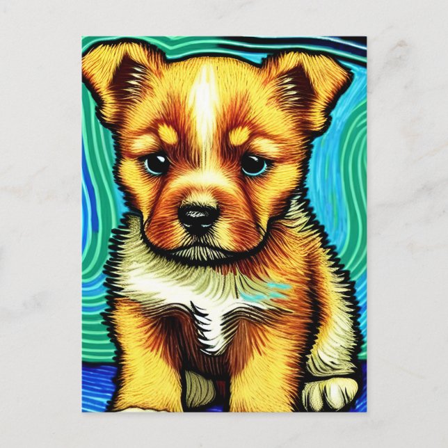 Cartão Postal Vincent Van Dog (Frente)