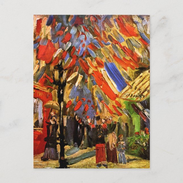 Cartão Postal Vincent Van Gogh - 14 Da Celebração De Julho (Frente)