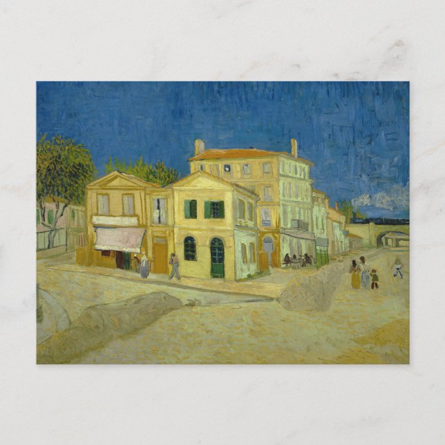 Cartão Postal Vincent van Gogh - A Casa Amarela ("A Rua") (Frente)