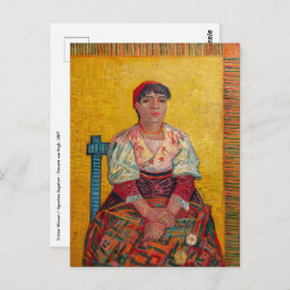 Cartão Postal Vincent Van Gogh - A Mulher Italiana
