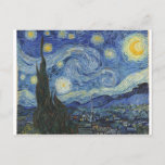 Cartão Postal Vincent van Gogh | A Noite Estrelada, junho de 188<br><div class="desc">VAN GOGH->Impressionista Postado, estrelas, estrela, noturna, paisagem, espira da igreja, lua, lua, árvore, céu, cósmico, Rua, Remy, Provença, Francês, Santo-Remy, Posto-Impressionismo, icônico\\A Noite Estrelada, junho de 1889 (óleo na canvas), Gogh, Vincent van (1 (853-90) / Museu de Arte Moderna, Nova Iorque, EUA / Biblioteca de Arte Bridgeman | Número de...</div>