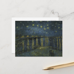 Cartão Postal Vincent Van Gogh, A Noite Estrelada Sobre o Ródano