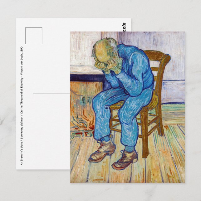 Cartão Postal Vincent van Gogh - À Porta da Eternidade (Frente/Verso)