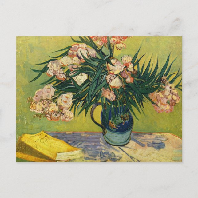Cartão Postal Vincent van Gogh - A Vida Estática com Oleander (Frente)