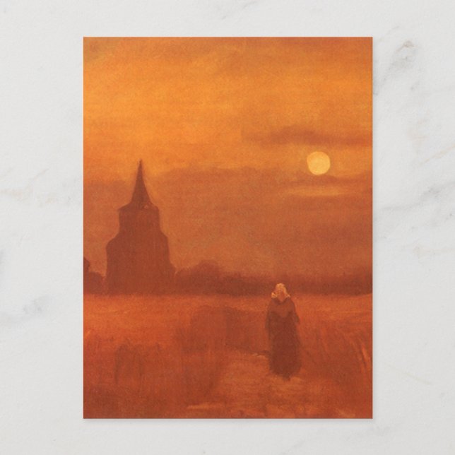 Cartão Postal Vincent van Gogh - Antiga Torre nos Campos (Frente)