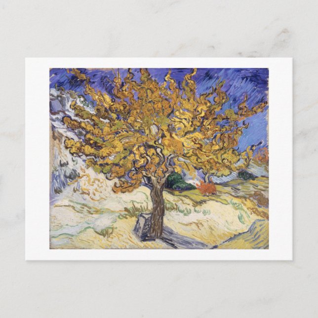 Cartão Postal Vincent van Gogh | Árvore de amora, 1889 (Frente)