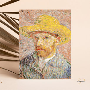 Cartão Postal Vincent van Gogh - Autoretrato Palha Rosa