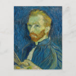 Cartão Postal Vincent van Gogh autorretrato<br><div class="desc">Um maravilhoso autorretrato de Vincent van Gogh,  de 1889,  mostrando seu pincel enérgico,  tocou cores vivas.</div>