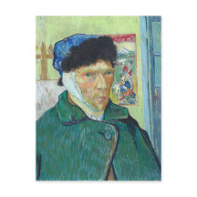 Vincent Van Gogh autorretrato com Orelha Bandada