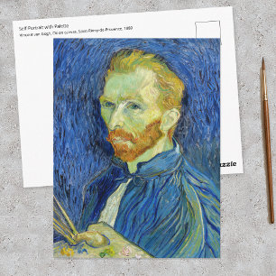 Cartão Postal Vincent van Gogh - Autorretrato com Paleta