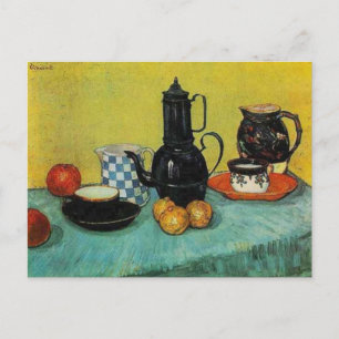 Cartão Postal Vincent van Gogh Blue Enamel Pote de café