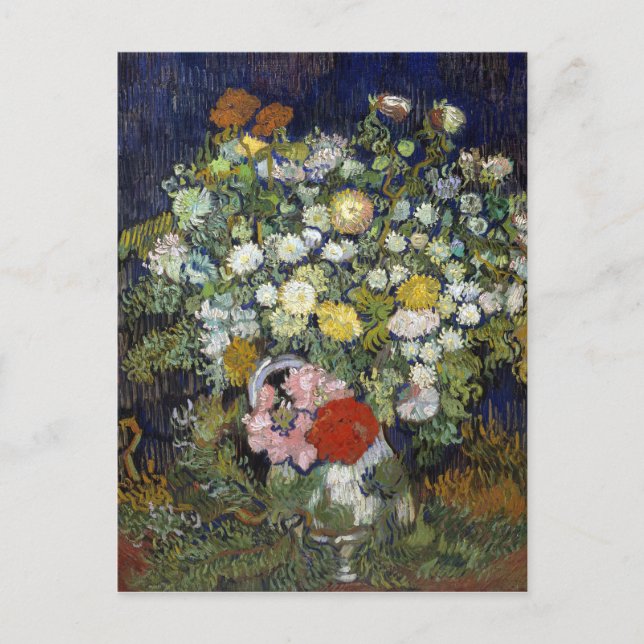 Cartão Postal Vincent van Gogh Buquê de Flores em um Vase (Frente)