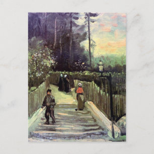 Cartão Postal Vincent Van Gogh - Caminho íngreme em Montmartre