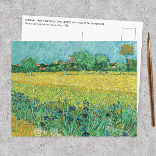 Cartão Postal Vincent van Gogh - Campo com Íris perto de Arles