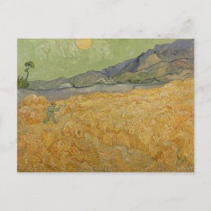 Cartão Postal Vincent van Gogh   Campo de Trigo com Ceifador, 18