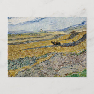 Cartão Postal Vincent Van Gogh, Campo Fechado com Lavrador
