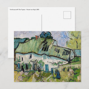 Cartão Postal Vincent van Gogh - Casa de Campo com Duas Figuras