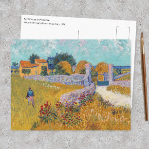 Cartão Postal Vincent van Gogh - Casa de Fazenda em Provença