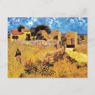 Cartão Postal Vincent Van Gogh - Casa de Fazenda na Provença Art