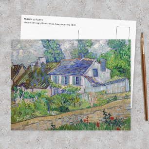 Cartão Postal Vincent van Gogh - Casas em Auvers