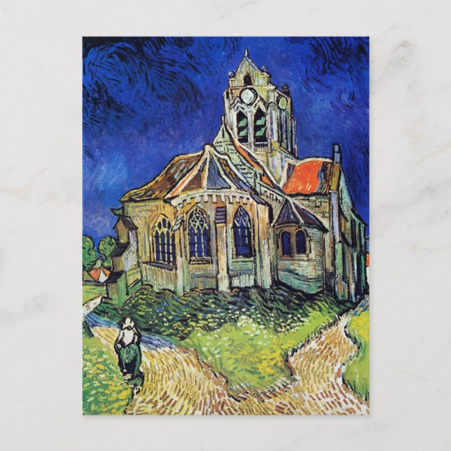 Cartão Postal Vincent van Gogh é a Igreja em Auvers (Frente)