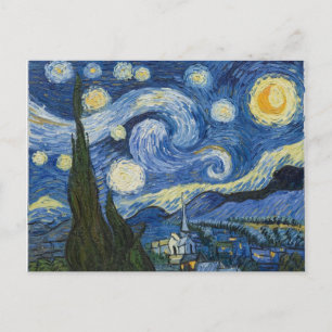 Cartão Postal Vincent Van Gogh é a noite estelar