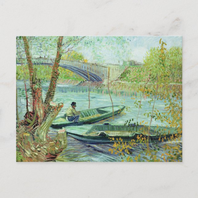 Cartão Postal Vincent van Gogh | Fishing in the Spring (Frente)