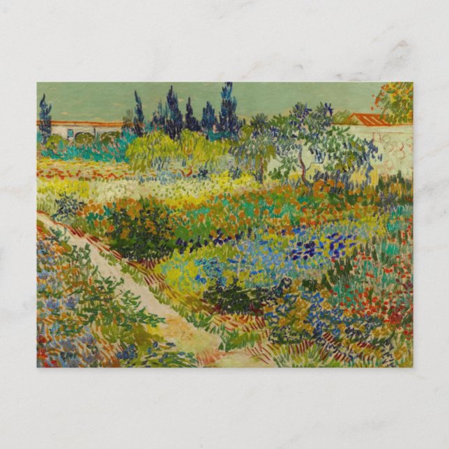 Cartão Postal Vincent Van Gogh Garden em Arles (Frente)