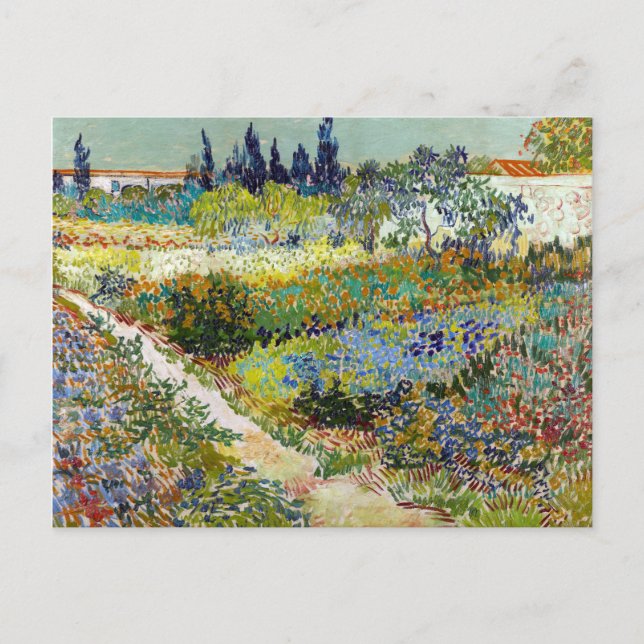 Cartão Postal Vincent van Gogh Garden em Arles (Frente)