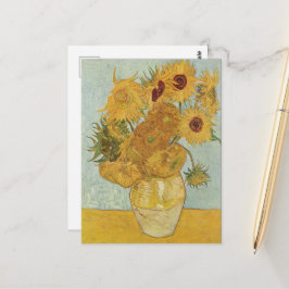 Cartão Postal Vincent Van Gogh - Girassóis, 3ª Versão