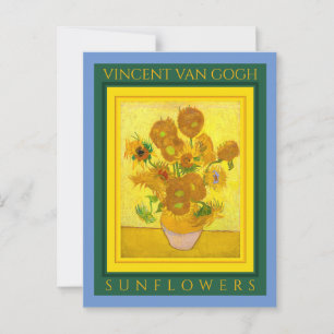 Cartão Postal VINCENT VAN GOGH ...GIRASSÓIS ... Cartão-postal