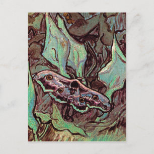 Cartão Postal Vincent Van Gogh - Grande Mariposa Pavão Arte Fino