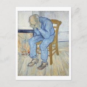 Cartão Postal Vincent van Gogh Homem Idoso Aflito