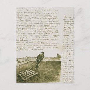Cartão Postal Vincent van Gogh   Homem puxando uma cruz