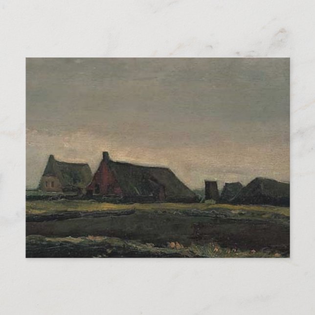 Cartão Postal vincent van gogh - hutten (Frente)